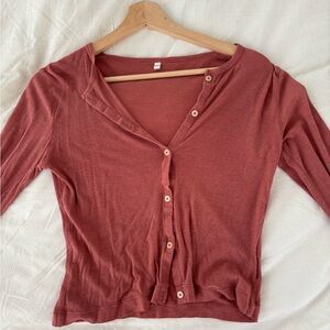 Uniqlo Burnt Orange Long Sleeve